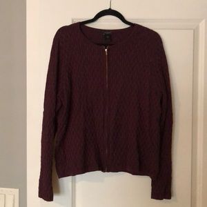 Ann Taylor xl zipper sweater
